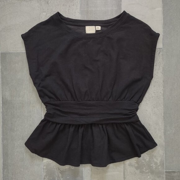 Anthropologie Postmark black peplum top - S - Picture 2 of 8